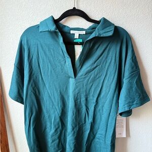 Threads 4 Thought Teal Collared Shirt